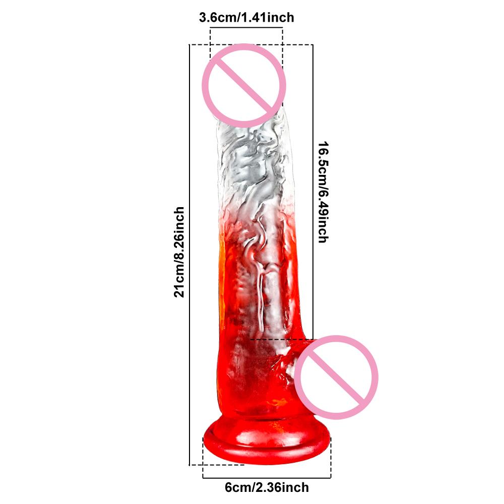 Cheap 4 Sizes Realistic Big Dildo Sex Toys For Women Anal Gay Soft Clitoris Vaginal Masturbators False Penis Dildos Sex Shop 18+