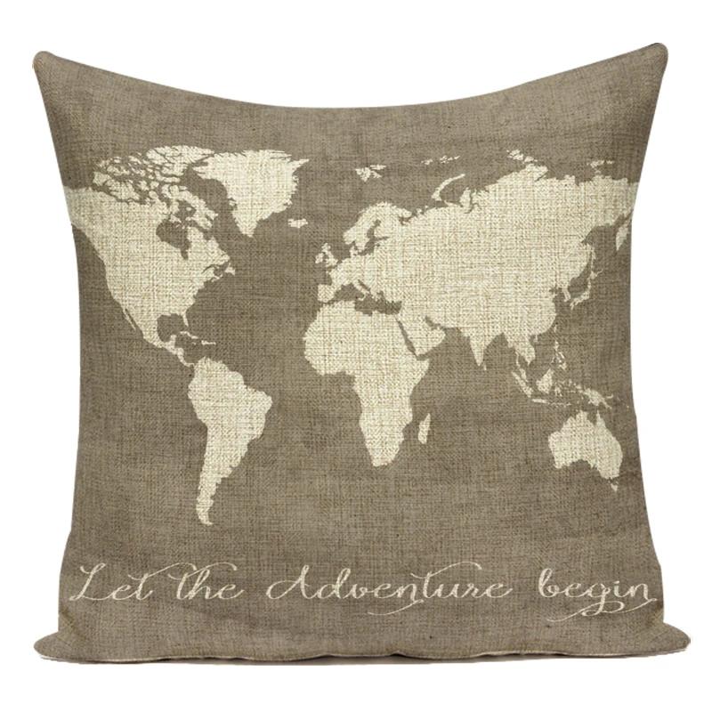 Polyester Black White Animals Horse Deer Bear Geometric Pillow Cover Decorative Sofa Home Cushion Cover For Living Room