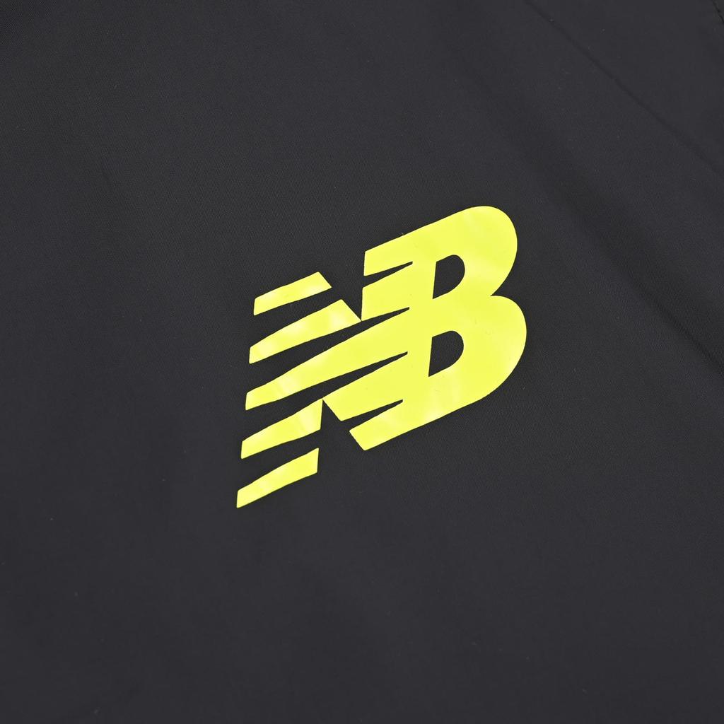 New Balance Junior/Kids Fleece-Lined Wind Jacket, Warm Insulated for Soccer & Sports (ABJ55282) BK (Black)
