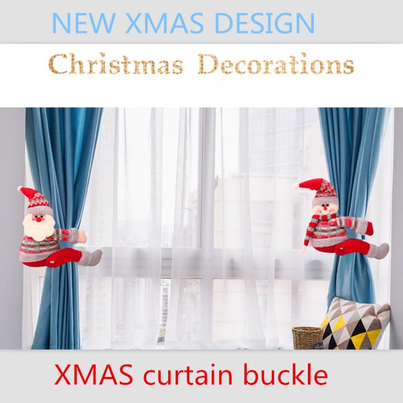 Christmas decorations, doll curtain straps, home window curtain decorations, elderly people, dolls, Christmas gifts