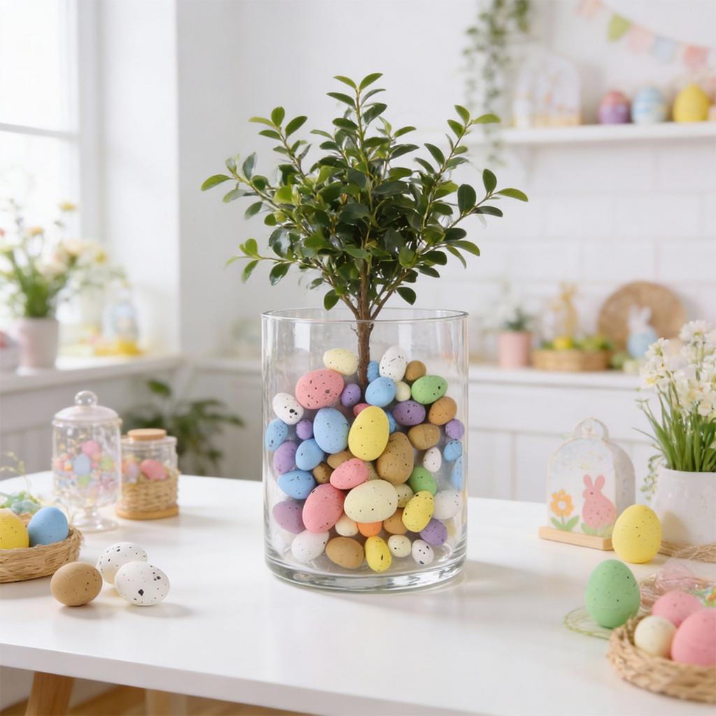 Easter Egg DIY Craft : Colored Foam Eggs, Vase Fillers & Artificial Easter Eggs