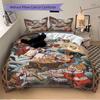 3pcs Mining Dwarfs Bedding Set 1 Soft Quilt Cover + 2 Pillowcases, Machine Washable Suitable for All SeasonsS073