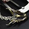 New  Simple Retro Trend Death Wing Monster Necklace Pendant Men and Women Hip Hop Punk Rock Cool Gift Pendant Accessories