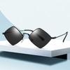 New Style Women's Metal Material Diamond Shaped Sun Glasses Women Fashion Style Street Photography Sunscreen Eyeglasses UV400 Protection Eyewear