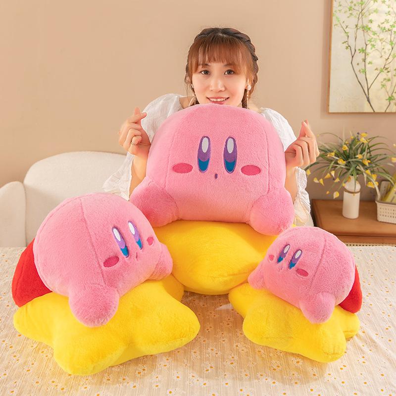 Kawaii Kirby Plush Toy 30/60 CM Kirby Stuffed Doll With Star Pillow Cute Soft Sleeping Companion For Birthday Xmas Gift
