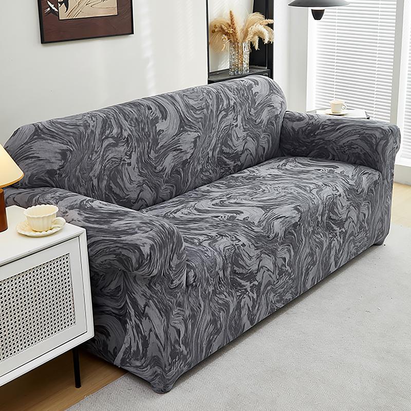 Geometry Sofa Cover for Living Room Stretch Slipcover Couch Cover Chair I Shape Big Sofa Cover 3 Seater Soft Furniture Protector