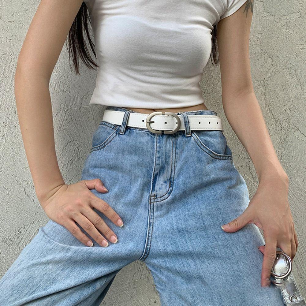 Versatile Pin Buckle Belt Women's Waist Belt Retro Trendy Waistband