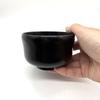 Dishwasher-safe Wooden Matcha Bowl, Black Lacquer Finish, Nanotech Coating, Approximately 170ml Capacity, Small, Made of Natural Wood, Made In Japan