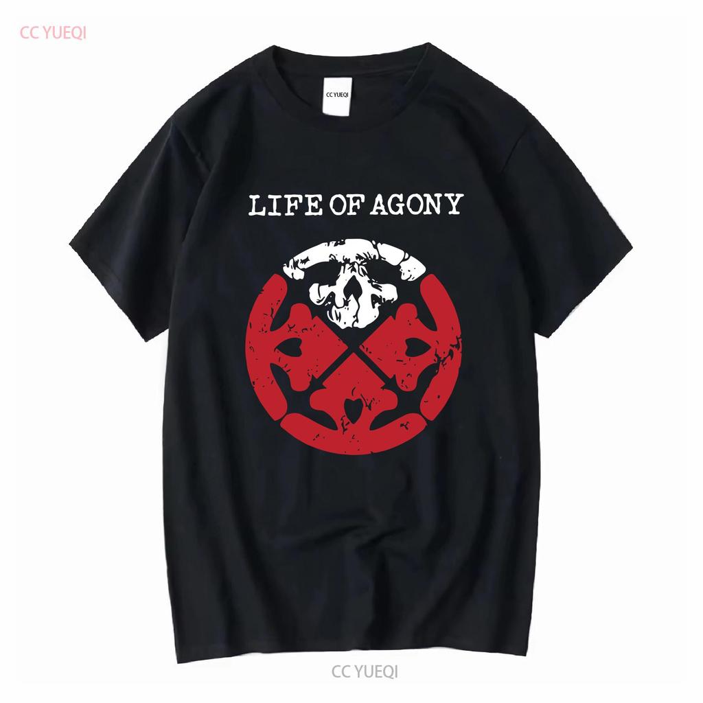 Vtg Life of Agony Band Music Star Cotton Black All Size T Shirt Vintage Washed Casual Stylish Comfortable Versatile