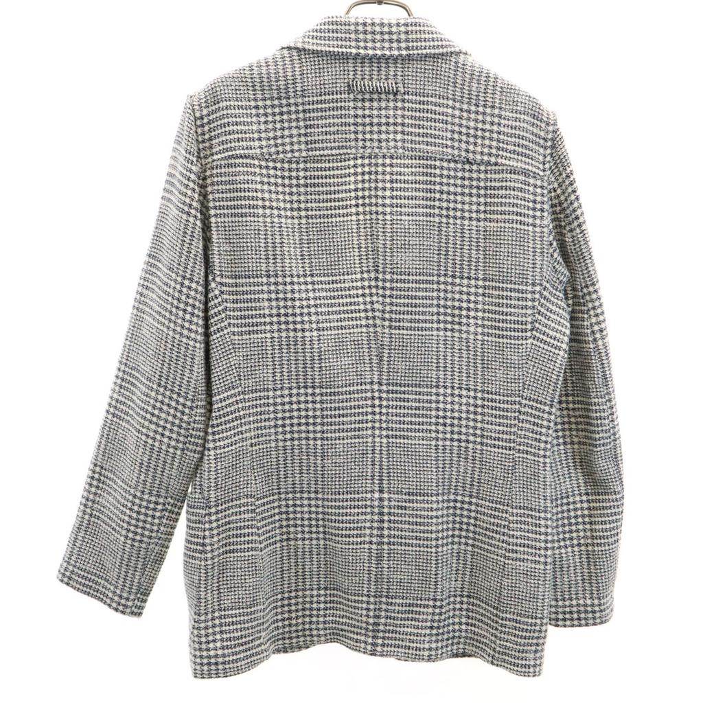 T-JACKET made in Italy Check Pattern Long sleeve light tweed tailored jacket Men's Used