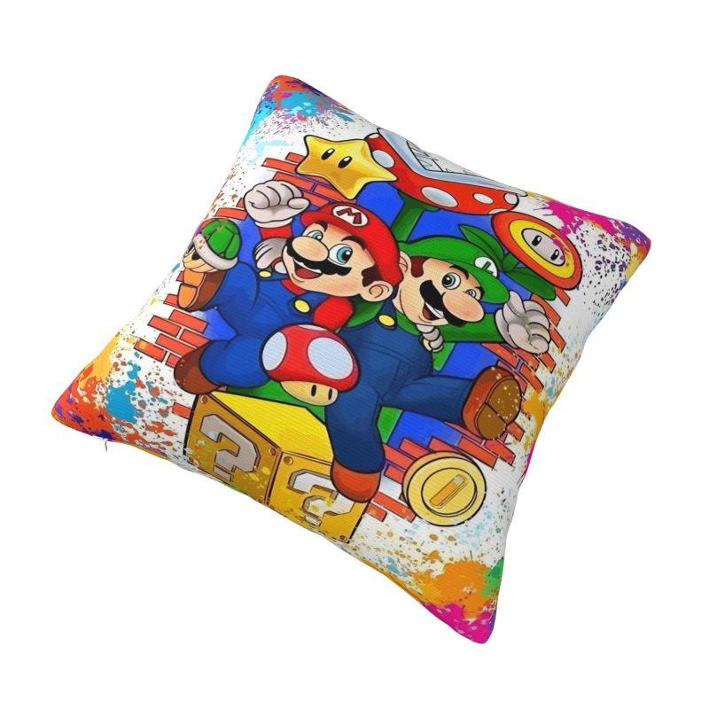 Individuelle Mario Videospiel Kissenbezüge Manga Samt Nordische Kissen