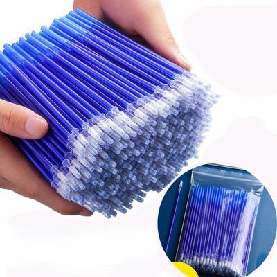 Löschbarer Gelstift, 0,5 mm, löschbarer Stift, Nachfüllstab, blaue schwarze Tinte, waschbarer Griff für Schule, Schreibwaren, Büro, Schreiben