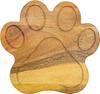 Funny Paw Shaped Wood Cutting Board for Kitchen with Groove, 10.25"L x 11"W Decorative Funny Paw Charcuterie Serving Board