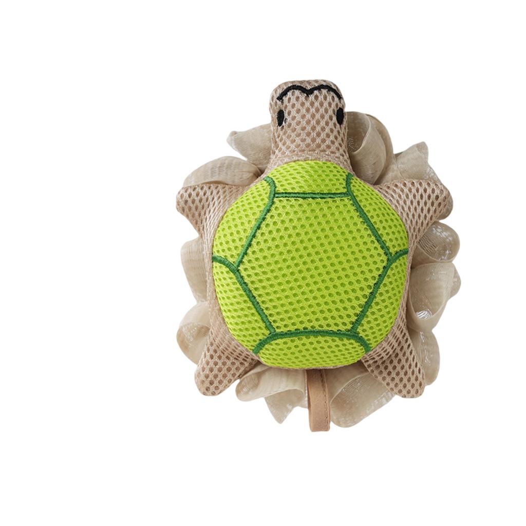 Bambola in rete, palla da bagno, accessorio da bagno preferito da bambini e ragazze, grande fiore da bagno a forma di cartone animato