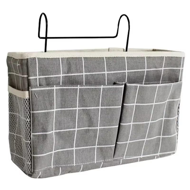 Bed Sofa Hanging Bedside Storages Bag Magazines Remote Control Sundries Dormitory Phone Book Magazine Storage Organizer Basket