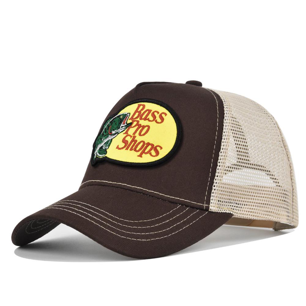 Cappellino a Rete con Visiera Curva e Ricamo a Punto Croce - Cappello da Sole Estivo