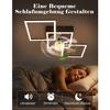 Ventilateur de plafond silencieux NETTLIFE avec éclairage LED, 3000-6500K, 6 vitesses, télécommande minuterie, chambre/salon, 68 cm