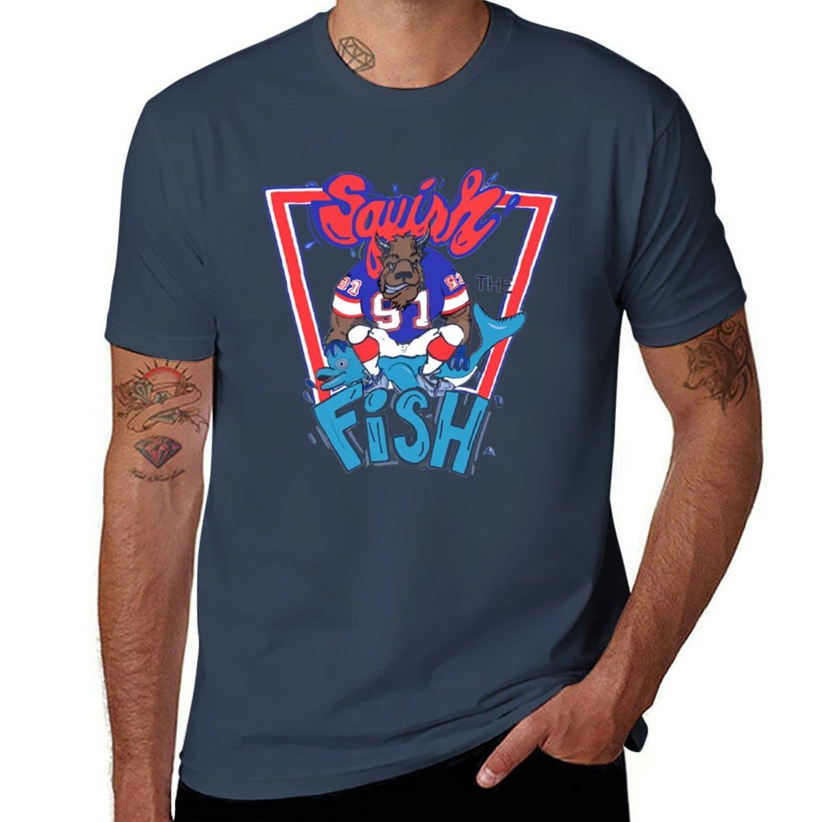 Squish the Fish II TShirt t shirts for man pack cotton funny t shirts dark humor TShirt S