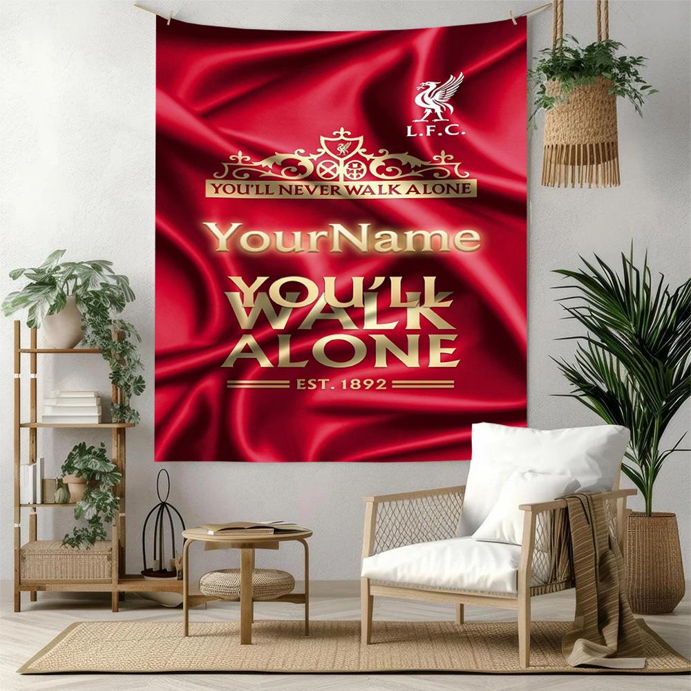 Liverpool Custom Your Name Wall Decor Tapestry Art For Pet Memorial Birthdaywedding Party Backdrop Family Gift