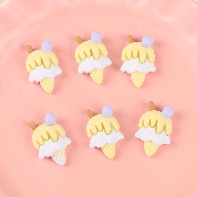 Ice Cream Resin DIY Accessories: Phone Case, Hair Clip, Headwear, Hair Tie, Brooch Material
