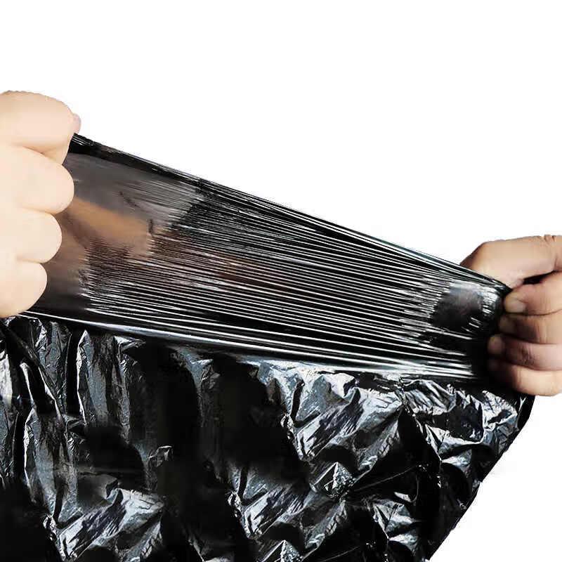 Household Thickened Black Trash Bags with Handles