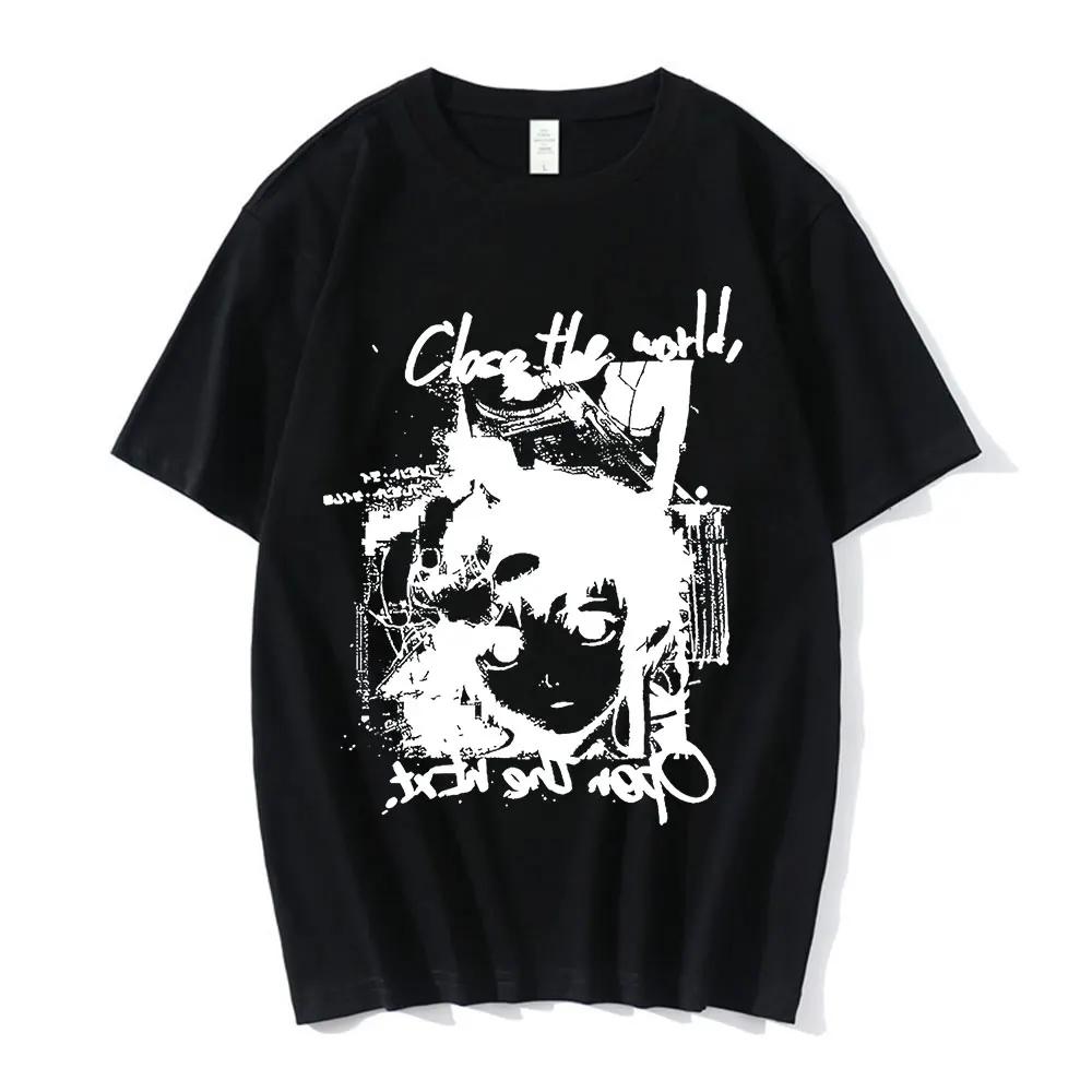 Anime Serial Experiments Lain T-Shirt UnisexGraphic T Shirts Unisex Iwakura Manga Girl Sci Fi Short Sleeve Tee Unisex Tops