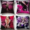 Fashion AAvril Lavigneing Cushion Cover Stylish Washable Pillow Cover Ideal for Couch Bedroom Car Decoration