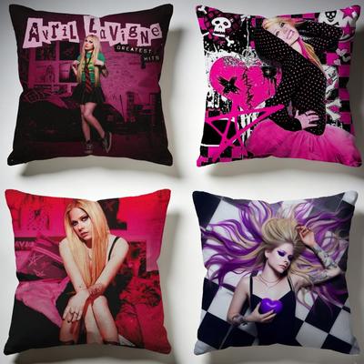 Fashion AAvril Lavigneing Cushion Cover Stylish Washable Pillow Cover Ideal for Couch Bedroom Car Decoration