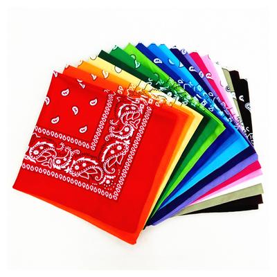 Cotton New Tie-Dyed Headscarf Paisley Scroll Bandanna Tie-Dyed Square