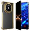 Stylish Transparent Electroplated 360° Rotating Stand Drop-Proof Hard PC Case for Huawei Mate X7 Foldable Screen.