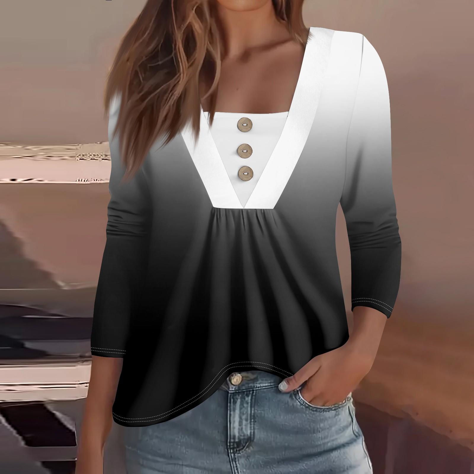 Женская мода повседневная рубашка с длинным рукавом — фото 5