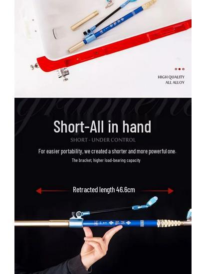 Portable Carbon Rod Holder & Super Hard Tackle Box with Fishing Chair - Black Pit Taiwan Platform