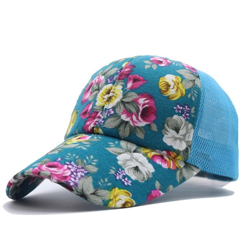 Hat women's summer tide outdoor net hat casual baseball cap summer visor hat cool hat sun hat cap