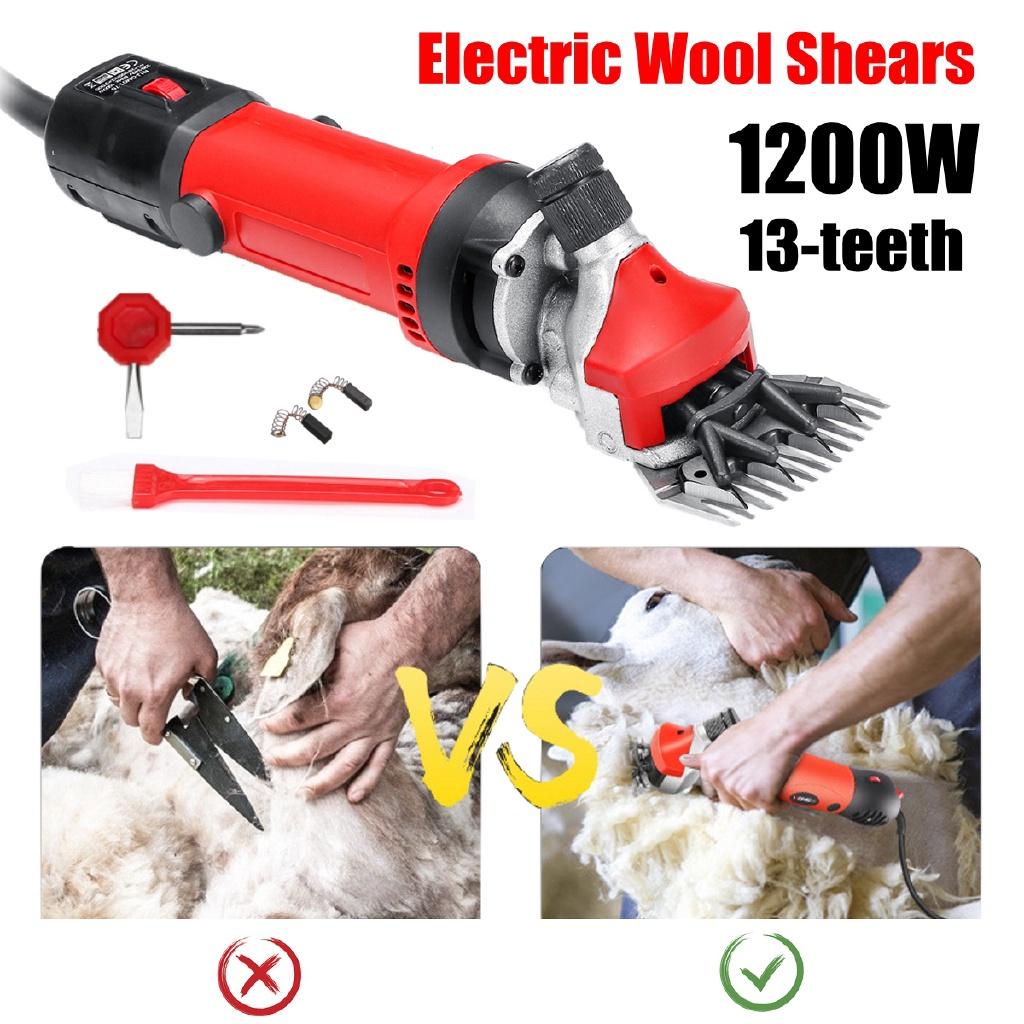 1200W  13 teeth Electric Sheep Pet Hair Clipper Shearing Kit Shear Wool Cut Goat Pet Animal Shearing Supplies Farm Cut Machine