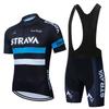 Mens Cycling Jersey Bib Shorts Set Quick-Dry Outdoor Bike Riding Sportswear