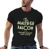 Der Malteser Falke T-Shirt Einfaches einfarbiges Rundhals-T-Shirt