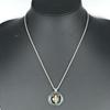 TIFFANY&Co. T & C coin Necklace Silver925/K18 yellow gold 14.6g Women Used