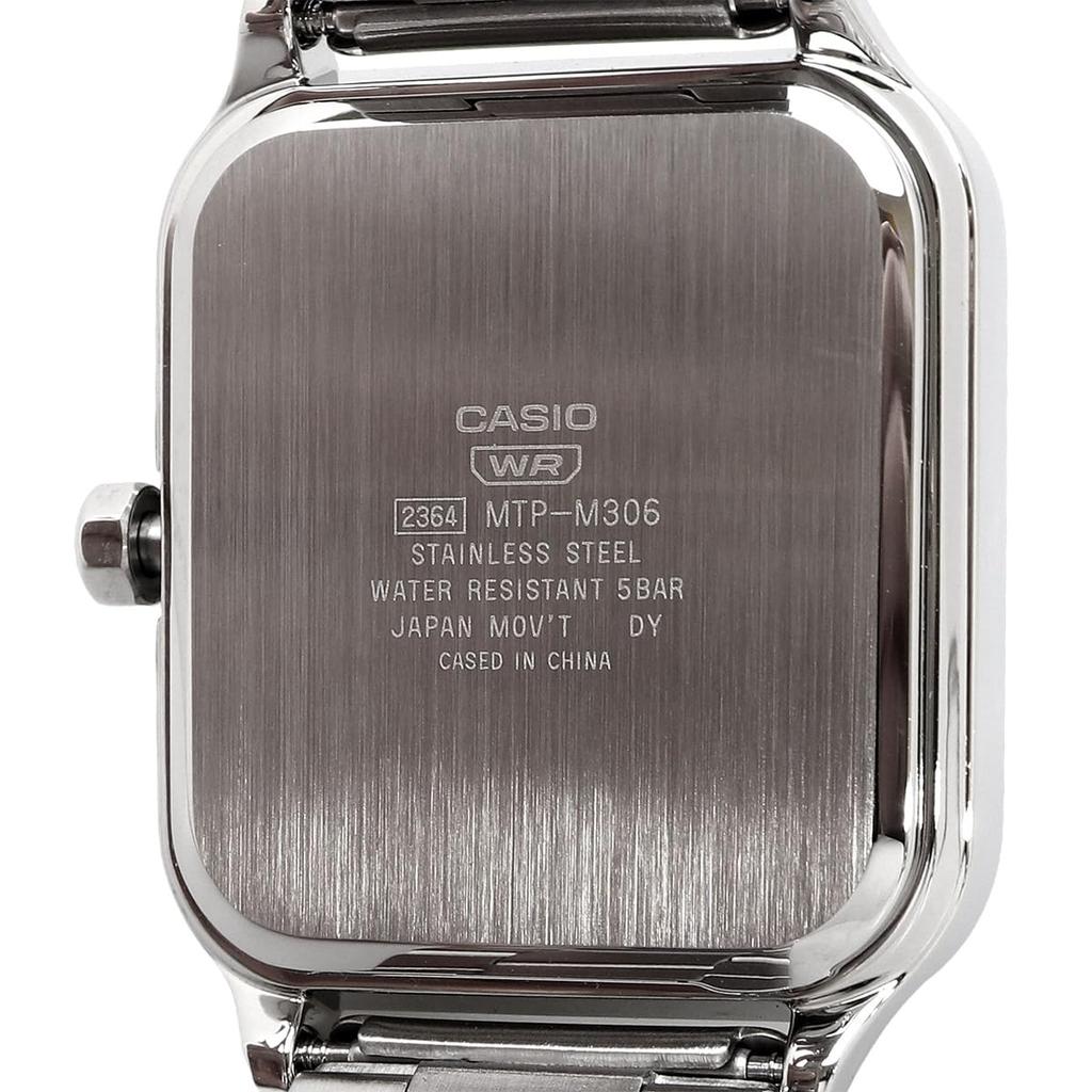 CASIO Standard Round Rectangle 24-Hour Display Multifunction Analog Men's Watch MTP-M306D-2AV Blue