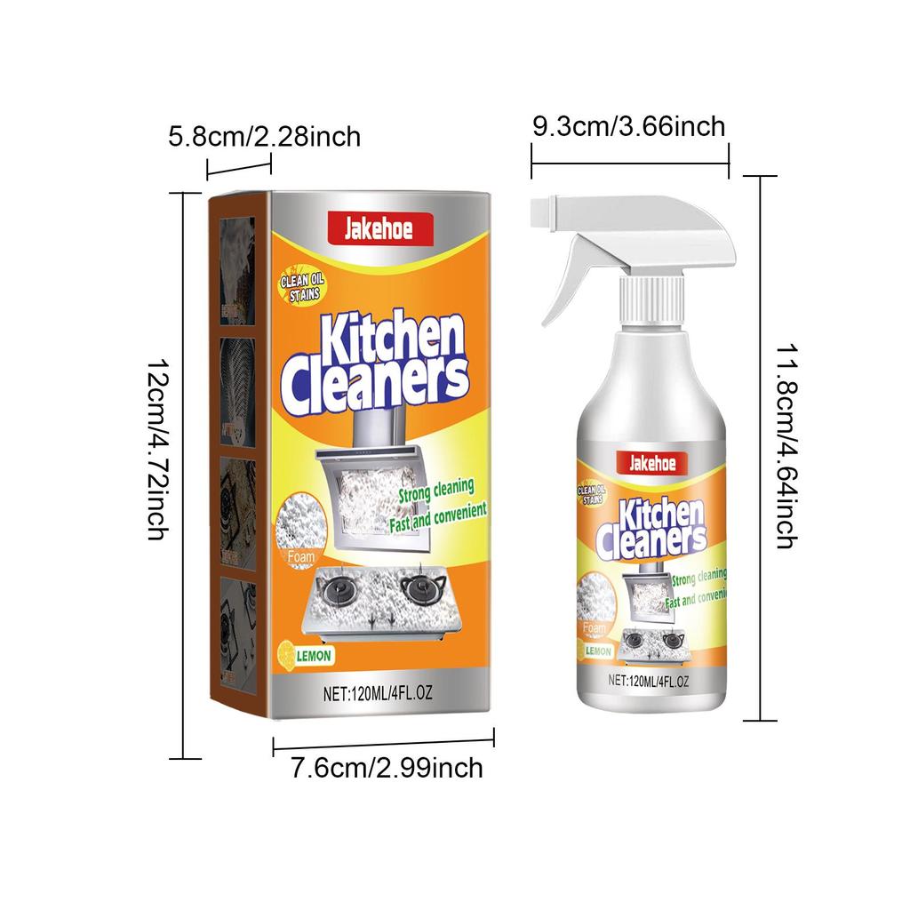 Kitchen Foam Cleaner Powerful Cleaning Grease And Stains Without Damaging Surface