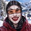 Gorro Bufanda de Esquí Divertido con Estampado 3D de Invierno para Hombres, para Deportes al Aire Libre