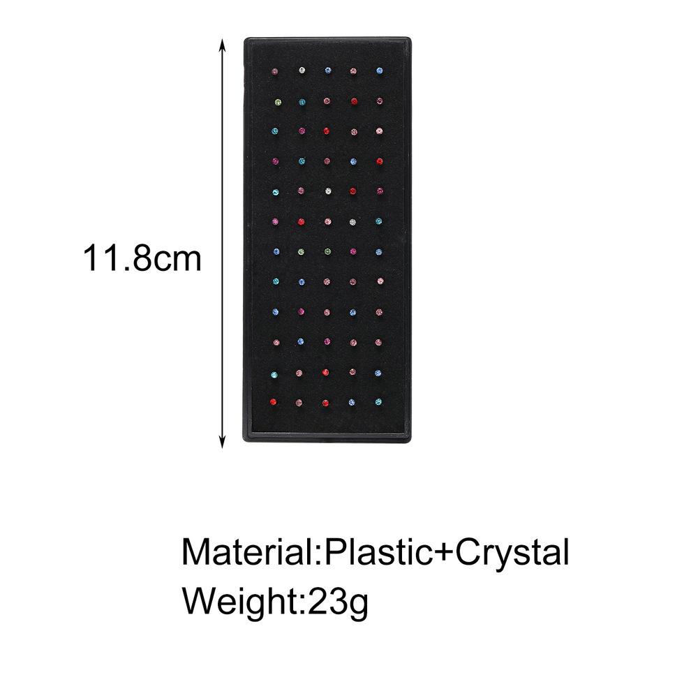 60 Pcs/box Stainless Steel Nose Stud 1.8mm Fashion Diamond Nose Stud For Women Men
