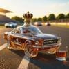 Transgraniczny Nowy Niezależny Dworzec Popularny Samochód Policyjny Butelka Whisky Bronco Butelka Whisky