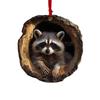 Adornos Navideños Acrílico Dibujos Animados Bosque Acrílico Adornos Navideños Decoración de Temporada para Árbol Techo Patrón Lindo Recuerdo