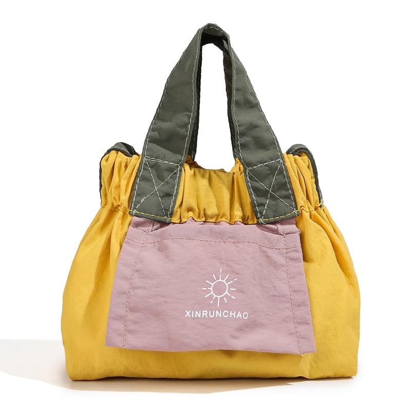 Geantă de mână Oxford Bloc de culori Geantă de umăr Crossbody Geantă Hobo pentru femei