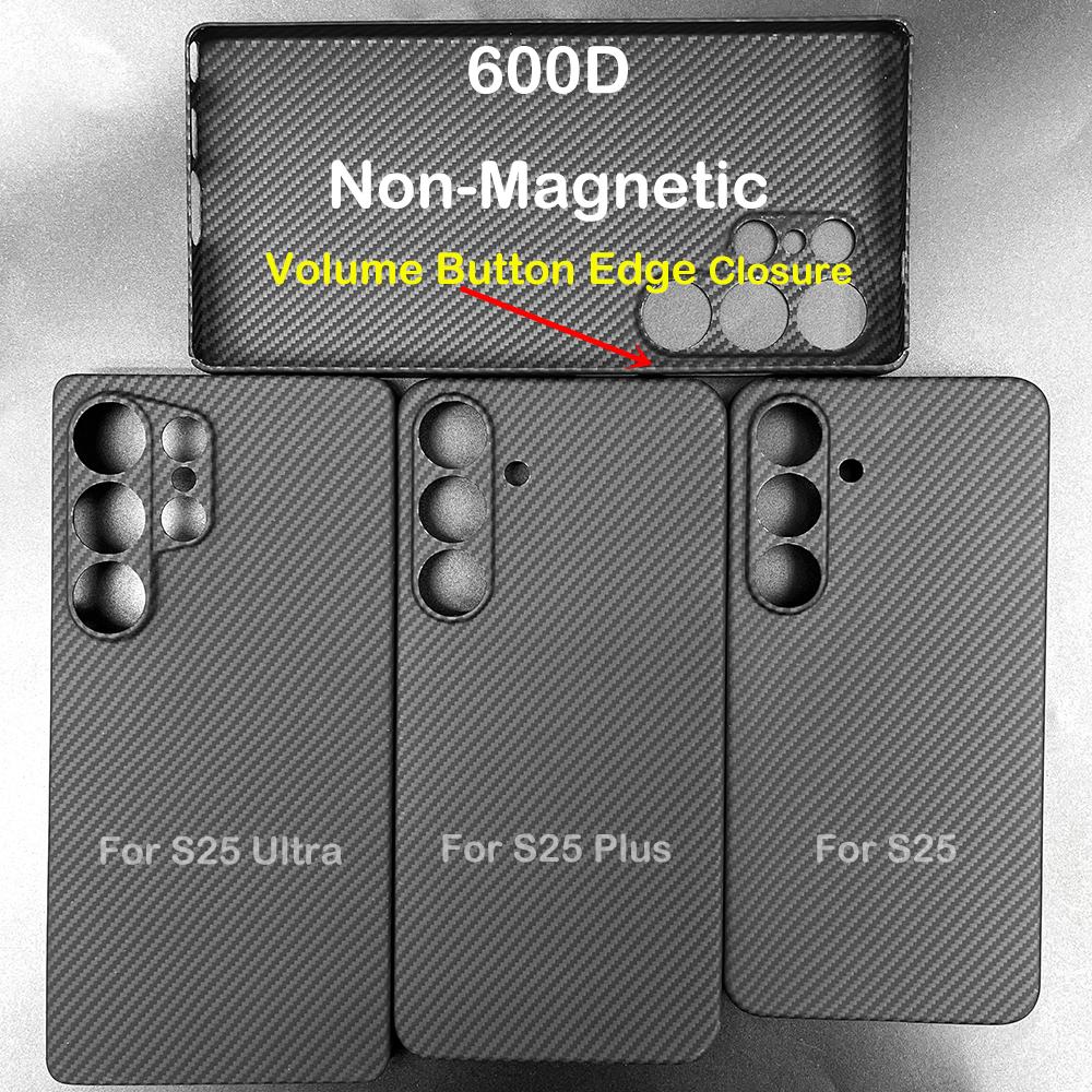 600D Carbon Fiber Case For Samsung Galaxy S25 Ultra 1500D Aramid Case for S25 Edge S25 Ultra-Thin Lightweight Protective Cover