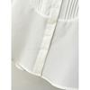 Plus Size Long Sleeve Pleated Shirt For Women Autumn