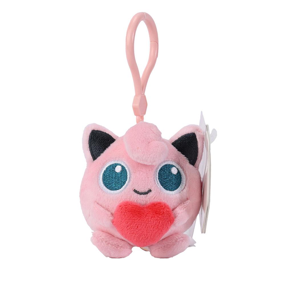 Pokemon Pikachu Mew Squirtle Charmander Kawaii Plush Toy Pendant School Bag Backpack Pendant Key Ring Small Doll Birthday Gift