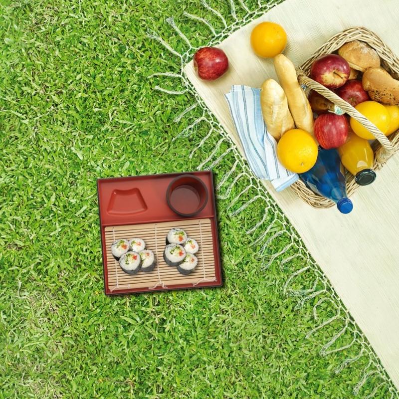 Effizientes Plastik-Kaltnudel-Teller-Set Traditionelle japanische Geschirrteile Für asiatische Küchen und die Bewirtung zu Hause