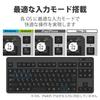 ELECOM Bluetooth Keyboard, Membrane Type with Stand, Multi-Pairing Compatible, for iPad and Surface, Black, TK-FBM111BK