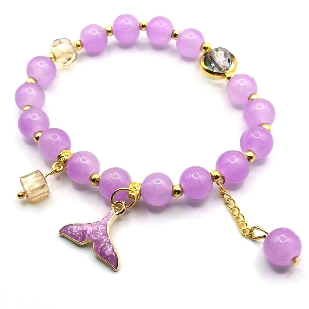 Elegant Crystal Butterfly Beaded Bracelet